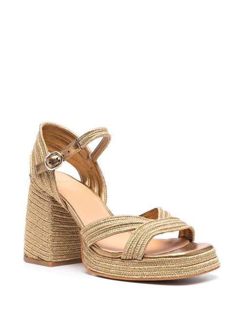 Sandalo donna dorato Castaner | VALLE142 0231163006